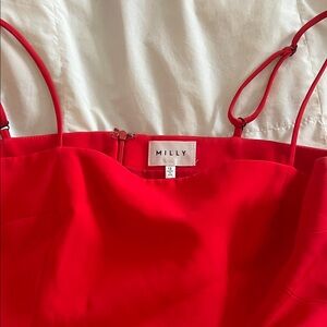 Milly Vibrant Red Strappy Dress